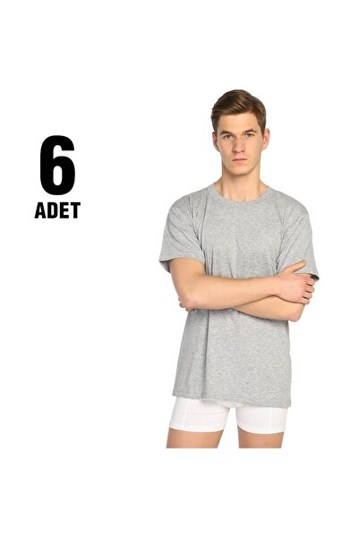 Seher Yıldızı Πολύχρωμο ανδρικό εσώρουχο 6 τεμαχίων - Crew Neck