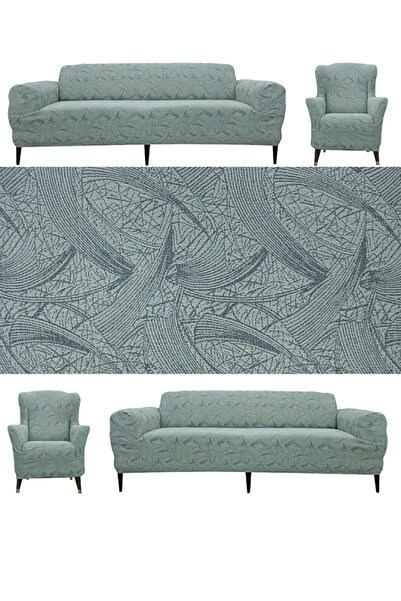 seltenet Husă de canapea elastică din bumbac, elastică și jacquard, 3+2+1+1