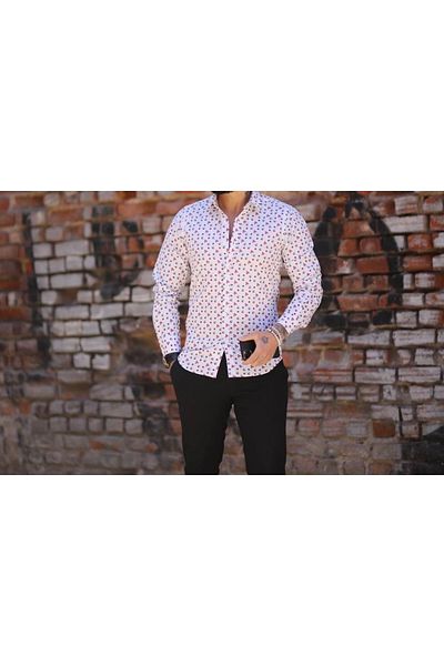 CLASSO Digital Print Slimfit Shirt