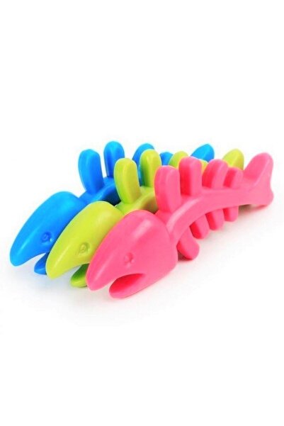 Buffer ®Cat Toy Fish Bone Shaped Colorful Cat Toy Shaped Plastic Cat Toy