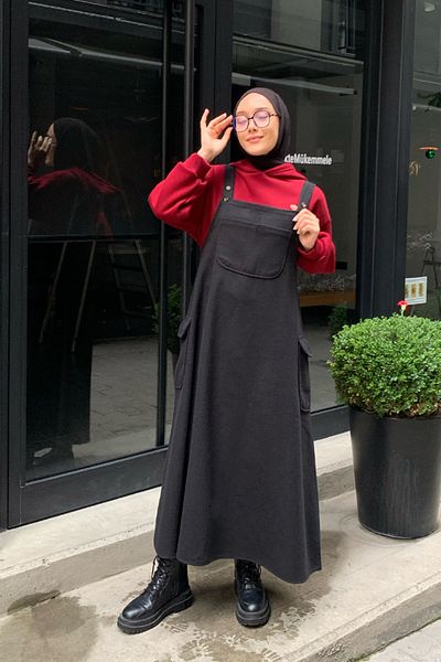Ceylan Otantik Stretch Skirt Salopet