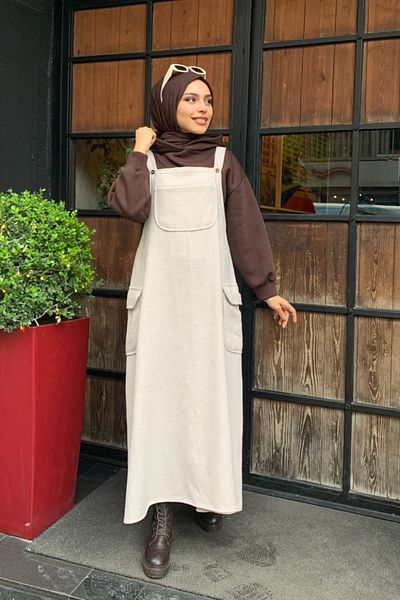 Ceylan Otantik Stretch Skirt Salopet