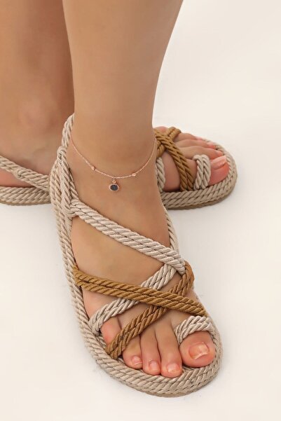 KAR DİAMOND 925 Ayar Gümüş Rose Kaplama Siyah Zirkon Taşlı Toplu Güneş Halhal