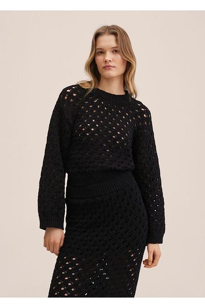 MANGO Woman Open Knitted Sweater