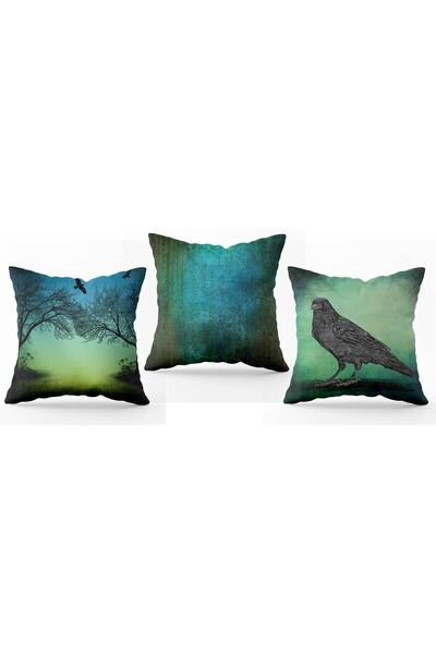 TUUVERSE Set of 3 Throw Pillow 3D Printed
