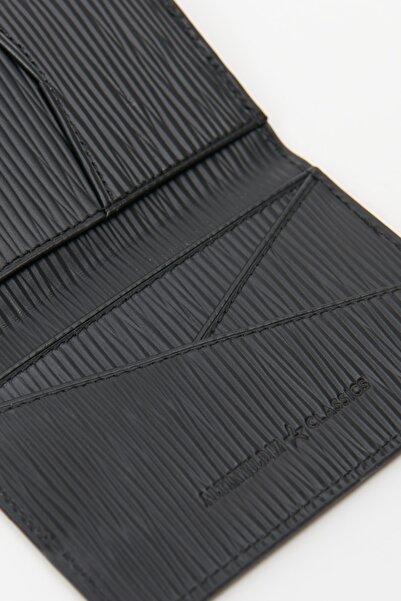 ALTINYILDIZ CLASSICS Erkek Siyah %100 Hakiki Deri Cüzdan