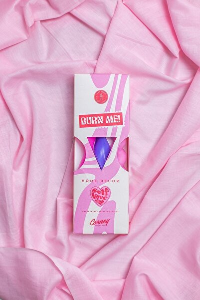 Corney Design Candy Collection X Self Love Club 3'lü Şamdan Mumu