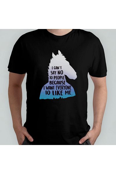 Pixxa Μοντέλο μπλουζάκι Bojack Horseman 100% Cotton Crew Neck - 4
