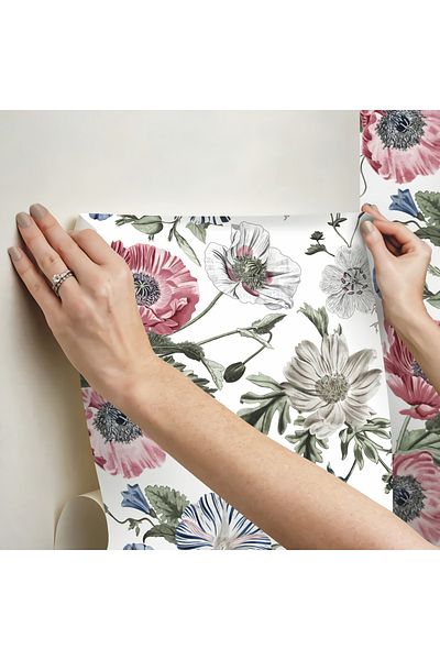 FNC CONCEPT Self-Adhesive Flower Patterned Foil (67.5x100 Cm)