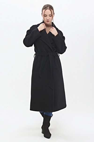 Veger Kaşe Belden Bağlamalı Bornoz Kaşe