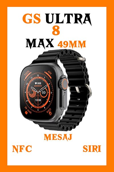 GoMarkt Iphone 12 12 Pro Uyumlu Watch 8 Ultra Gs 8 Ultra Watch 49 Mm Vidalı M...