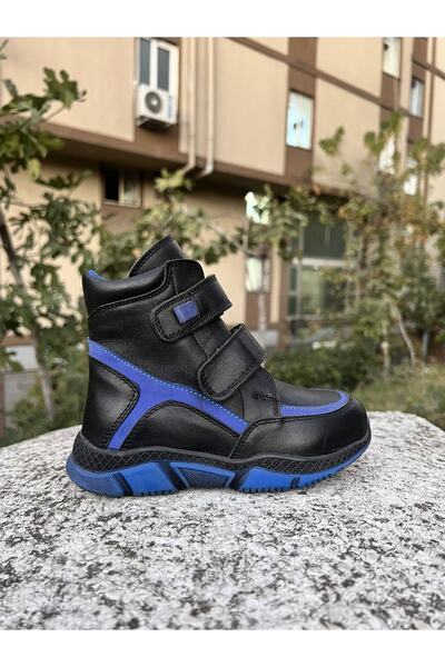 MOTTİ KİDS CLUB Hakiki Deri Hakiki Kürklü Ortopedik Erkek Çocuk Bot