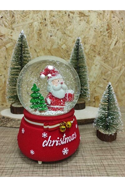 Anadolu Yılbaşı Kar Küresi Büyük Boy Işıklı Müzikli Otomatik Kendi Karını Ken...