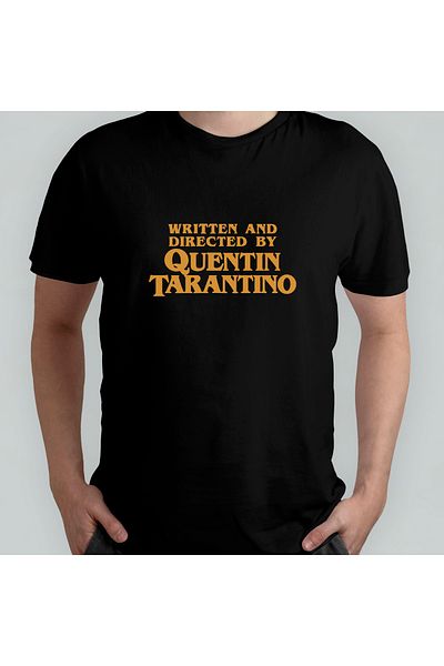 Pixxa Μοντέλο μπλουζάκι Quentin Tarantino 100% Cotton Crew Neck - 1