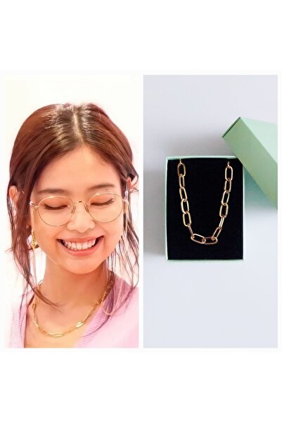 REN AKSESUAR قلادة كي بوب بلاك بينك جيني