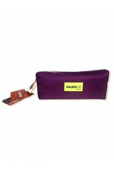 Kalemlig Purple Tim Middle Imperteks Fabric Single Compartment Pen Bag Campaign