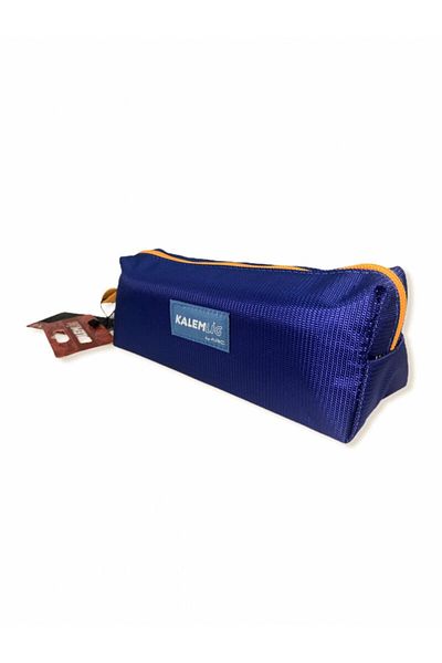 Kalemlig Tım Middle Imperteks Fabric Single Compartment Pencil Bag - Blue Campaign