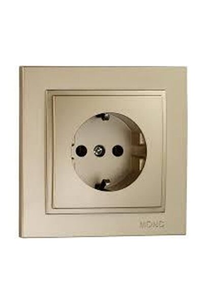 MONO Despina Topraklı  Metalik Renkli Çerçeveli Priz