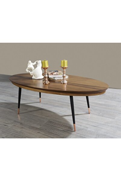 MODEL DESİGN Mt 80 Demir Ayaklı Elips Orta Sehpa