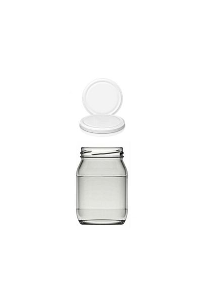 Paşabahçe Glass Jar 190 Cc White with Lid 6 Pieces Baby Food