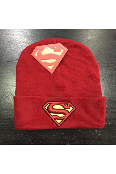 Atlantis Unisex Kırmızı Superman Bere
