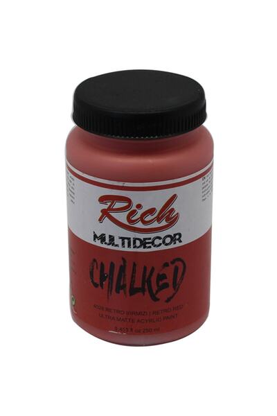 Rich Multi Decor Chalked Akrilik Boya 250 Cc Retro Kırmızı 4528