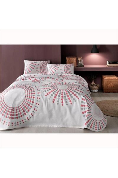 Taç Moon Pink Single Printed Pique Set