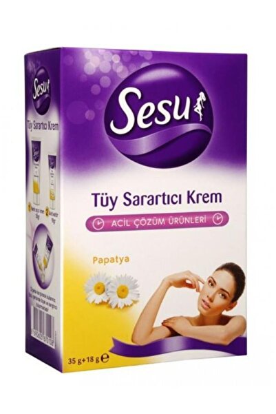 Sesu Tüy Sarartıcı Krem 35 gr + 18 gr 2 Adet