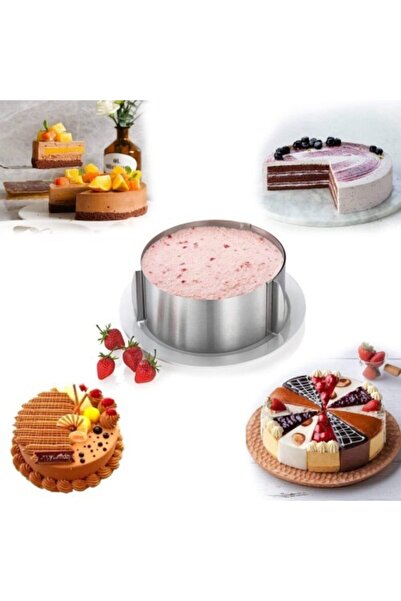 Genel Markalar Ayarlanabilir Yuvarlak Kelepçeli Kek Pasta Kalıbı-çelik