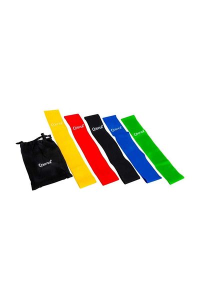 Cosfer Csf-5pl Aerobics and Yoga Band 5 Pack