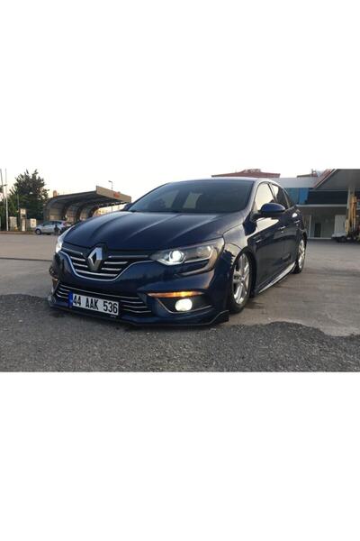 NamTuning Renault Megane 4 (3 Parça) Tampon Altı Ön Ek Race P. Blackack