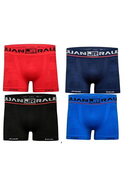 Juan Raul Ανδρικό Boxer Premium σετ 4 τεμαχίων χωρίς ραφές