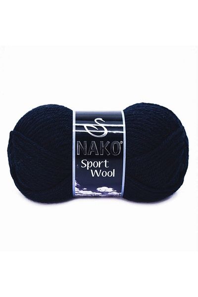 NAKO ( 5 Pieces ) Sport Wool 3088 Navy Blue Hand Knitted Threads Vest Cardigan Thread Scarf Sweater Thread