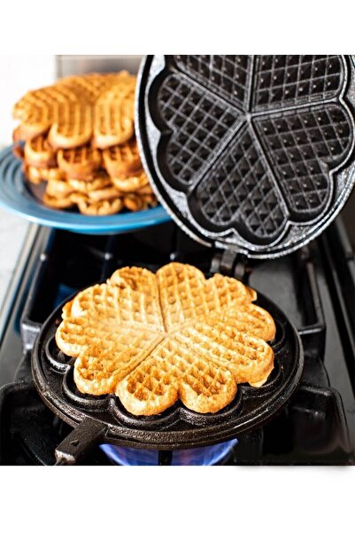 intime endüstriyel mutfak - Granit Döküm Ocak Üstü Waffle Tavası