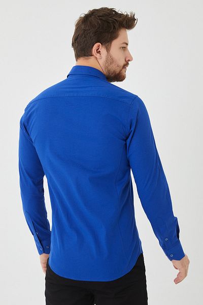 Pietra Paul Slim Fit Poplin Lycra Men's Shirt