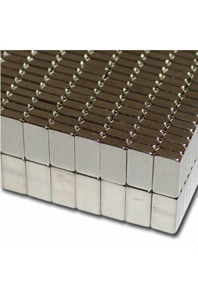 Dünya Magnet 50 Adet 10mm X 5mm X 1,5mm Köşeli Güçlü Neodyum Mıknatıs