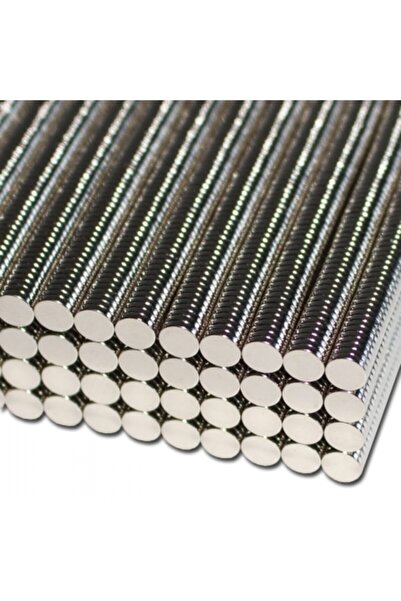 Dünya Magnet 20 Adet Çap 5mm X Kalınlık 1mm Güçlü Yuvarlak Neodyum Mıknatıs