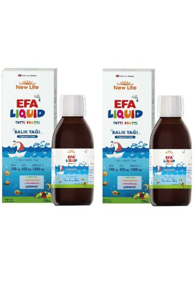 New Life Efa Liquid Tutti Frutti 150 ml 2' Li Paket