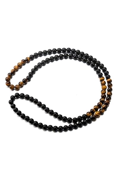 Kusakli Kaplangözü Mat Oniks Erkek Doğaltaş Kolye