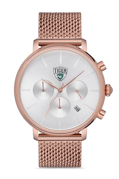 Tiger Steel Mesh Cord Function Men's Wristwatch