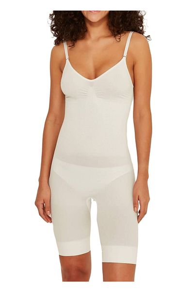 Shop mood Corset boxer pentru femei, alb, fără urme, fără sudură