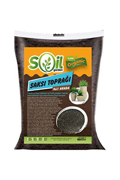 Soil Garden Torf Saksı Toprağı 4 `ü 1 Arada 3 l