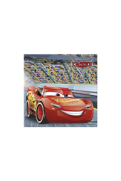 BalonEvi Χαρτοπετσέτες Cars 3 33x33 cm (16 τεμ.)