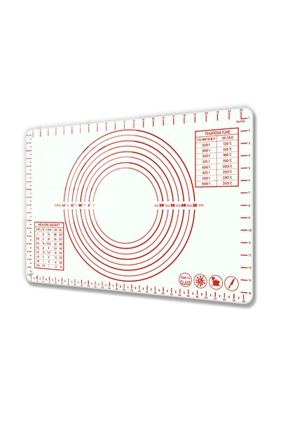 Decorita White Glass Dough Rolling Mat 40cm X 60cm