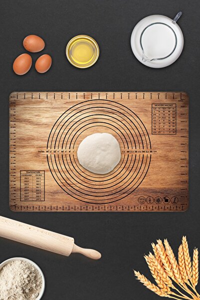 Decorita Wooden Look| Glass Dough Rolling Mat| 40cm X 60cm