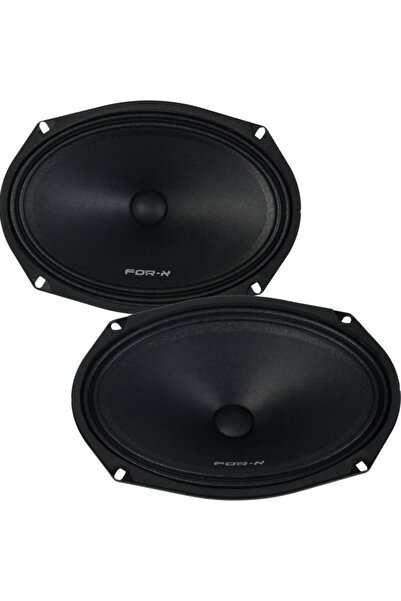 For-X 6x9 180w Rms Neodium Mıknatıs Slim Midrange Oval Oto Hoparlör Xmd-1069n