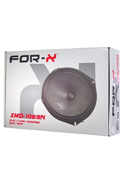 For-X 6x9 180w Rms Neodium Mıknatıs Slim Midrange Oval Oto Hoparlör Xmd-1069n