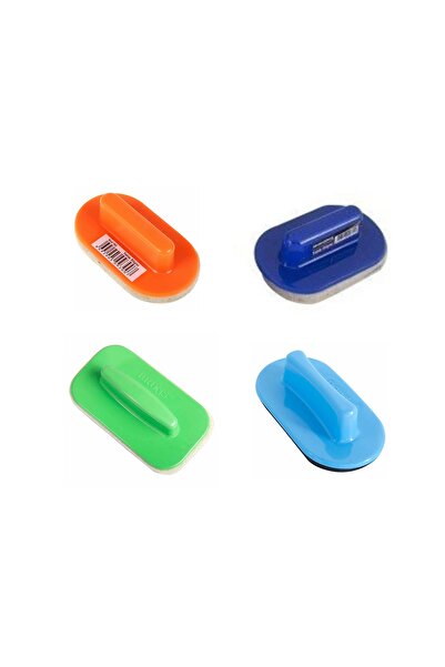 Tutunabilir Kağıt Keçeli Tahta Silgili Yazı Tahtası Silgisi 4 Lü Set Karışık Renkler