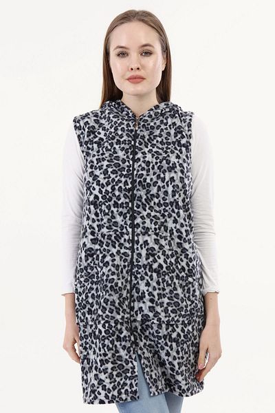 LİKAPA Zippered Long Fleece Vest