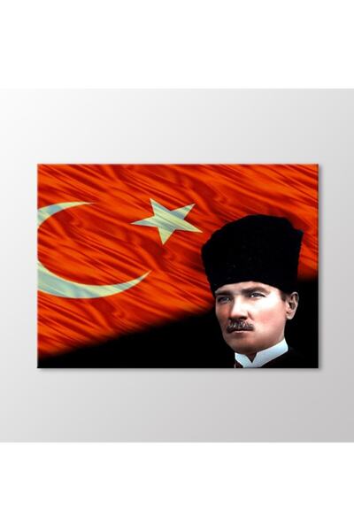 Arty Atatürk Ve Türk Bayrağı Tablo